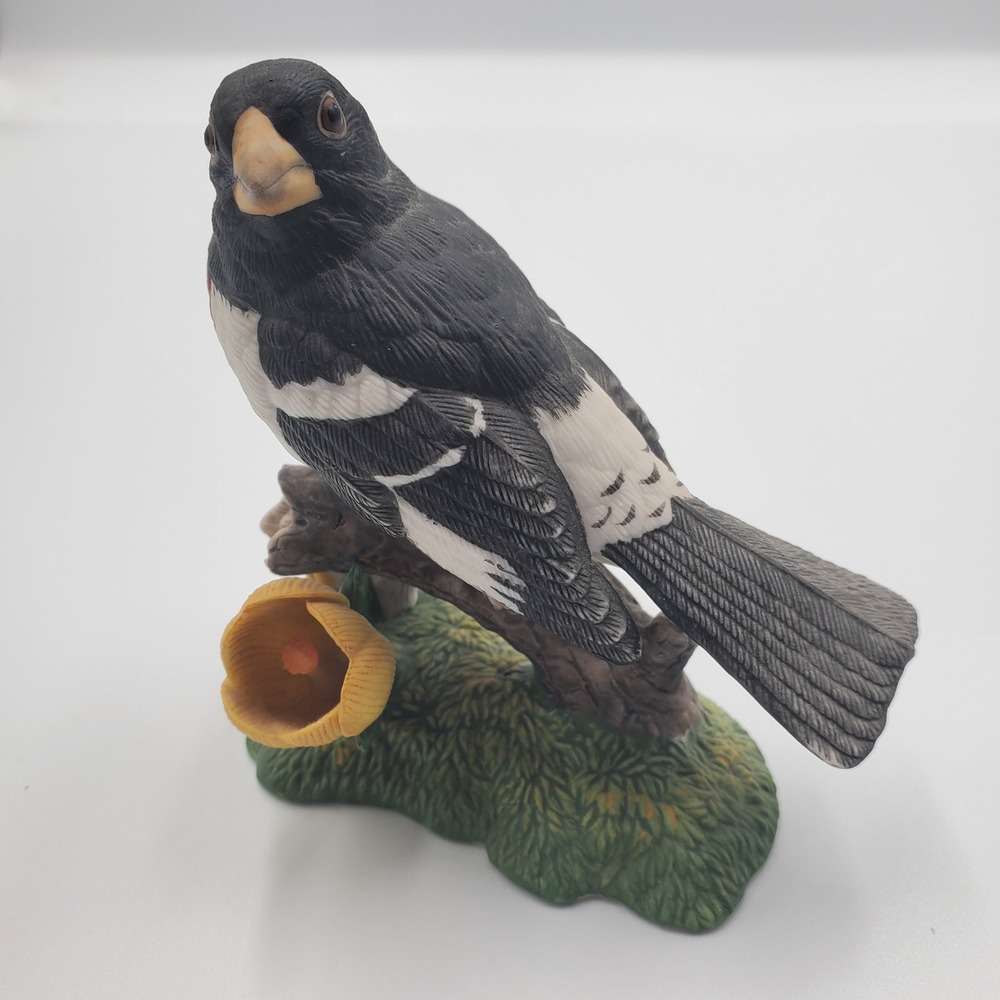 Lenox Rose Breasted Grosbeak‎ Fine Porcelain Bird Figurine 1991 Handcrafted